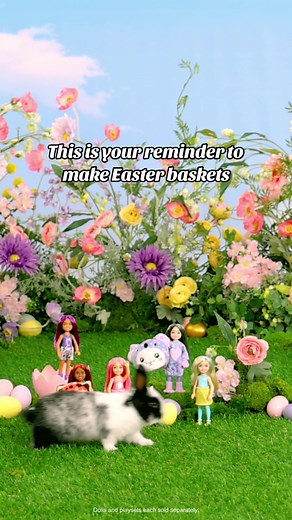 The hoppiest surprise 🐰🌷Make your gift baskets egg-stra special with #Barbie! #Easter #Spring #DIY #GiftIdeas #GiftBasket