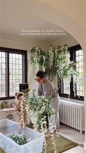 372 reactions · 28 shares | Her playroom is one of our favorite places, because our imagination goes wild. It’s a pho restaurant, then it’s a farmers’ market, then it’s a wild flower woodland. One day, we’d love to visit the cherry blossoms in Japan. For now, it’s a picnic under a play cherry blossom tree surrounded by wild flowers  Enjoying her childhood while feeling grateful to experience a second childhood ♥️ | Wendy's Lookbook | Facebook