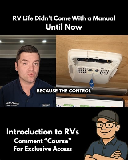3.2K views · 29 reactions | ️ Learning how your RV A/C works is the first step in keeping cool on the road. Here’s a sneak peek from our Intro to RVs course—comment COURSE for an exclusive link! #cozycamper #mobilervservice #rvinspection #rvrepair | Cozy Camper Mobile RV Services | Facebook