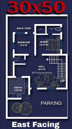 "30x50 Vastu Home Plan 🏡 | Perfect East Facing House Design for Positive Energy"