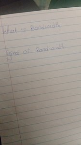 What is Bandwidth?Types of Bandwidth... | Filo