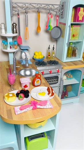 Making Mini Breakfast For Doll #shorts #dolls #doll