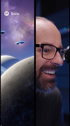 Telescope into Space #sora #ai #alien #space