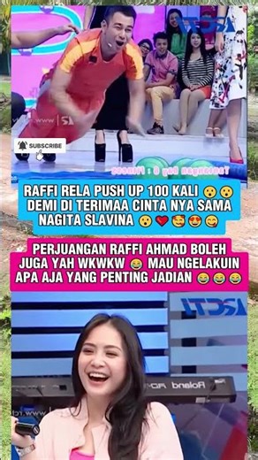 Raffi is willing to do 100 push-ups to be accepted as Mama Gigi's boyfriend #nagita #raffiahmad #...