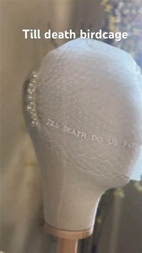 Gothic retro bridal style: an epic birdcage bridal wedding veil #romanticgoth