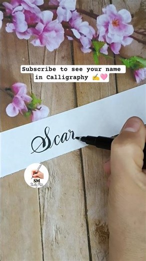 Writing the name Scarlett in beautiful calligraphy ✍️🩷#cal #calligraphy #handwriting
