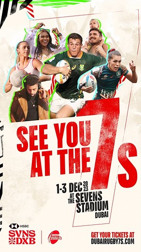 The ultimate sporting and entertainment festival, The Emirates Dubai 7s, back in town from 1 - 3 December! Watch top international teams compete and enjoy family-friendly activities, delicious food, and A-list music performances. What a thrilling weekend, get your tickets now from https://dubcal.page.link/Dubai7s2023! | Dubai Calendar