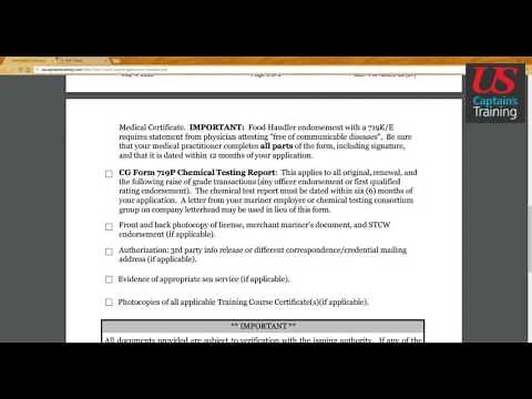 Captain’s License Application Checklist