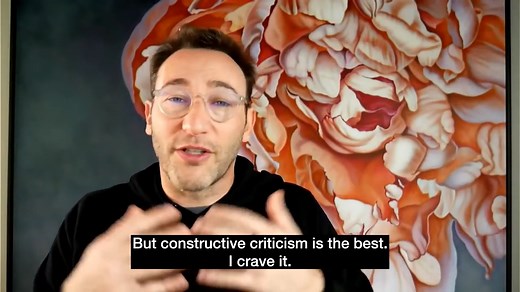 Feedback can be ﻿hard to receive, but constructive criticism is necessary for growth. We always need to be asking, "How can I be better?" so that others can show us our blind spots. | Simon Sinek