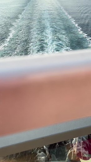 Tranquil Ocean Waves and Vessel Wake Video