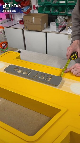 Precise Hole Marking on 3D Signage | Dewalt Drills Tutorial