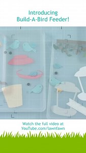 Introducing Build-A-Bird Feeder! Chari created the cutest shaker card with this new set. Check out the Lawn Fawn YouTube channel for the full video and more projects! #lawnfawn #papercrafting #handmadecards #shakercardsarefun #papercrafting | Lawn Fawn