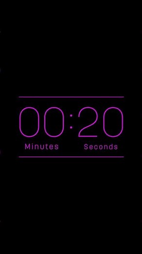 SILENT - 30 Second Countdown Timer - Badge - Pink