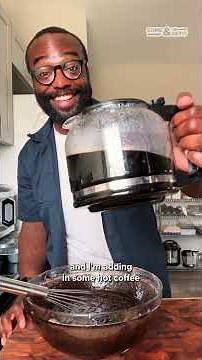 Terrence is showing us the key to getting intense chocolate flavor with his Matilda-inspired cake