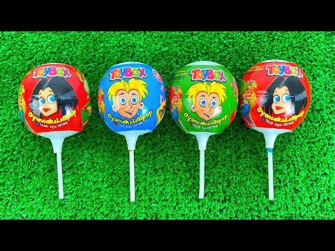Satisfying Video Unboxing GIANT Rainbow Lollipop Candy with Yummy Sweets [ Cutting asmr.