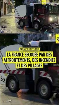 La France secouée par des affrontements, des incendies et des pillages