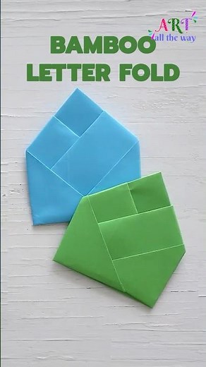 Easy Bamboo Folding Envelope Tutorial 🌿 Beautiful DIY Paper Craft