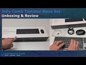 Jelly Comb Tastatur Maus Set (beleuchtet & kabellos) || Unboxing & Review
