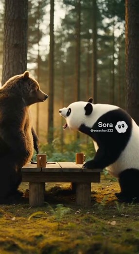 Bear Lost Chess and Flipped the Board 😂 Panda vs Bear Chess Match