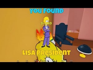 Where is LISA PRESIDENT in FIND THE SIMPSONS Roblox [ UPDATED 2026 ]