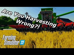 The Best Way to Harvest in FS22 | #farmingsimulator22