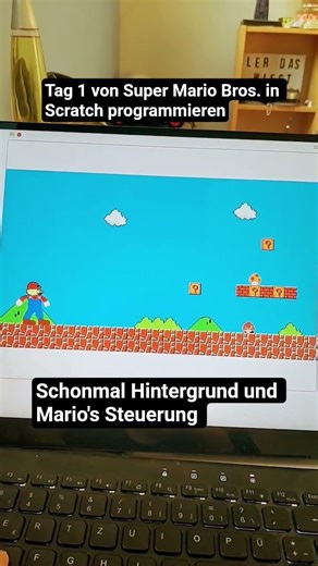 Tag 1 von Super Mario Bros. in Scratch programmieren #mario #scratch #random #fyp