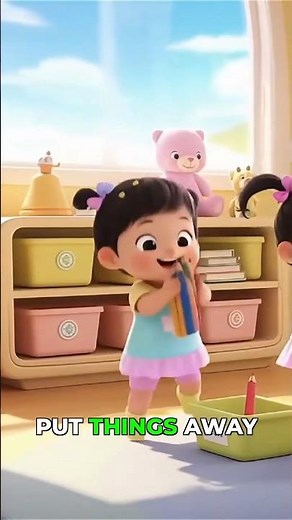 🧸✨ The Clean-Up Song | Tidy Up Time for Kids! ✨📚