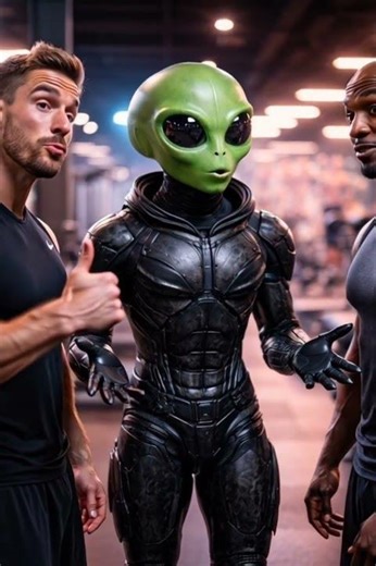 🔥 When an Alien Hits the Gym for the First Time 💪👽