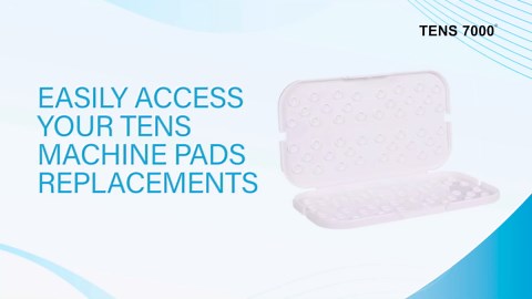 TENS 7000 TENS Unit Pad Holder, Holds (4) 2" X 2" Or (2) 2” x 4” TENS Unit Replacement Pads
