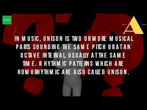 What Is Singing In Unison Mean?