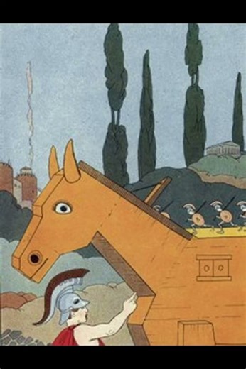 The Trojan Horse – the clever deception that finally ended the legendary Trojan War! 🐴⚔️🔥