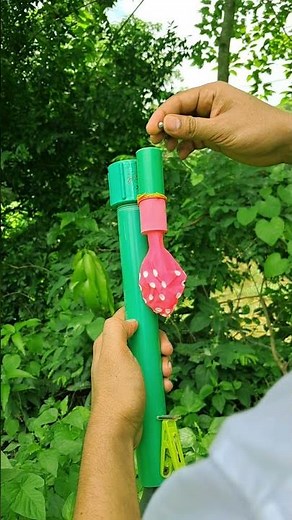 DIY Handmade Creation with Colourful Balloon Slingleshot #Diy #Slingshot #Bamboo