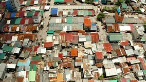 Slums and Poor District of the City of Manila. Stock Footage - Video of hovels, residential: 154389456