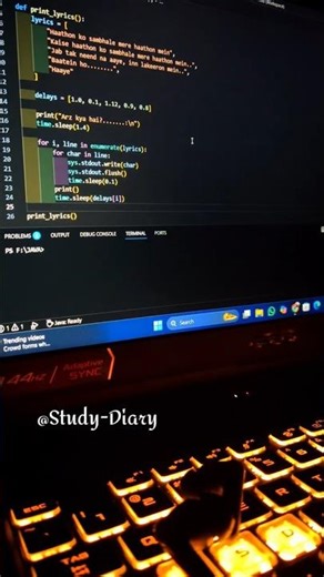Coding Meets Music 🎧 | Arz Kiya Hai in Python 🔥 #arzkiyahai #programming #python