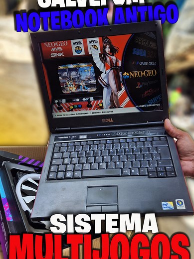 Salvando um Notebook Antigo com Batocera e Multijogos