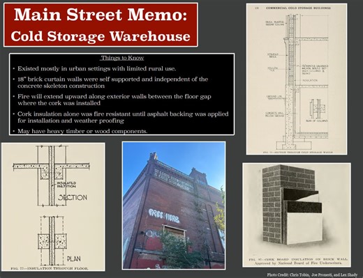 Main Street Firefighting: Old Cold Storage Warehouses