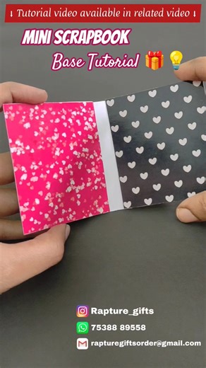 DIY Mini Album Base🎁| Mini scrapbook Base Tutorial💡 |How to Make Scrapbook Base💫