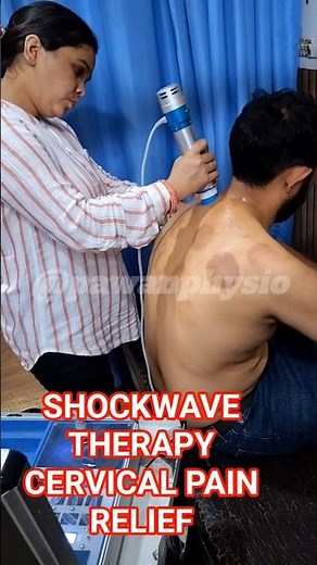 Cervical Pain Shockwave Therapy Treatment | Neck Pain Relief Physiotherapy Clinic #shockwavetherapy