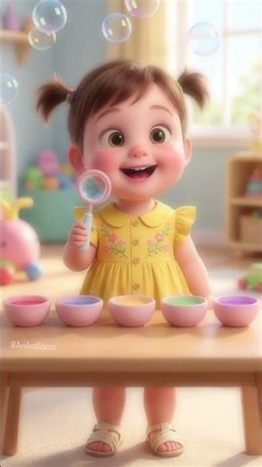 Learn Colors: Magic Bubble Wands! ✨ Preschool Fun #Shorts
