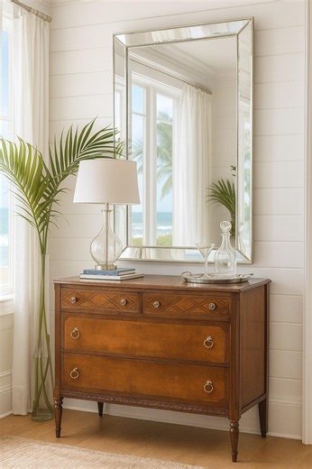 SOLD!!!!!!!!! Gorgeous Antique Dresser – Restored & on Wheels! - Etsy