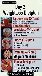 2.9K views · 397 reactions | Day - 2 Weight loss Diet Plan #weight #exercise #Diet #weightloss #viralvideos #viralreel #weightlossjourney #weightlifting #trendingreel #weightlossdiet #fatloss | iam_aditya0777 | Facebook