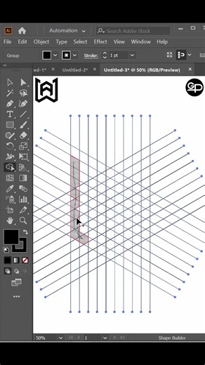 WA LETTER Logo Design Adobe Illustrator Tutorial EP 335 S #logo #logodesign #potoshop #art #ad