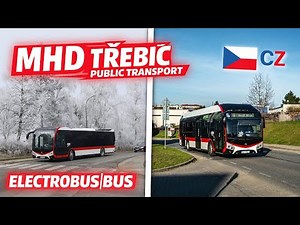 ELEKTROBUSY A AUTOBUSY v MHD Třebíč 2025-2026 | ELECTRIC BUSES AND BUSES in Třebíč public transport