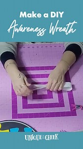 1.8K views · 14 reactions | April is Autism Awareness Month. Check out the technique we used to create this wreath to help raise awareness. Get started with everything you need  uniqueinthecreek.com/shop  Watch our FREE replays on YouTube go.uniqueinthecreek.com/youtube #crafting #wreath #wreathmakers #makersgonnamake #AutismAwarenessMonth | Unique in the Creek Ltd. | Facebook