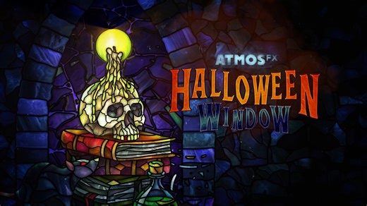 1.4K views · 16 reactions | Want to add some gothic designs to your Halloween haunt? The Halloween Window Digital Decoration brings together 13 detailed designs in a single animated scene. This collection of glass pumpkins, skeletons and ghosts captures the wonder of the holiday. https://atmosfx.com/products/halloween-window | AtmosFX | Facebook