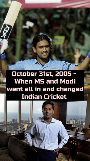 While Dhoni's 183* was his big statement that he belonged (and that his first ton in Vizag wasn't a fluke), off the field, Lalit Modi showed what he was capable of pulling off. Such was the impact of what he did in this match that next year in 2006, he would arm-twist the ICC to let Jaipur host four ODIs in the ICC Champions Trophy. With this match's success, the short-lived but hugely influential Lalit Modi era began in Indian cricket. | Random Cricket Photos That Make Me Happy