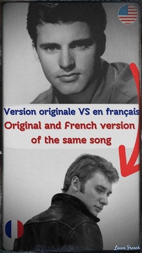 #68 Version originale vs en français 🇫🇷 Original vs French #teenageidol #Johnny #rickynelson