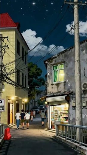 The alleyway at night~ #aivideo #ai #aiart #cartoon #cartoonvideo #usa #usashorts #cartoonvideo