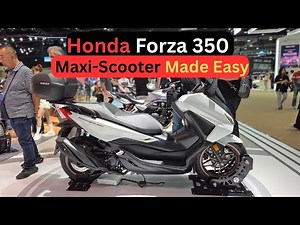 Honda Forza 350 (330cc) — Full Walkaround & Specs | eSP+, Electric Screen, ABS & HSTC