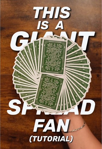Giant Spread Fan Technique: Cardistry Tutorial